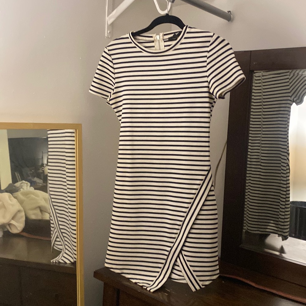 Stripped Mini Dress